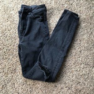 Black ripped jeans!